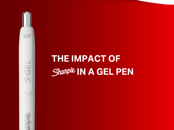 Sharpie S-Gel Gel Pens, Black Barrel, Medium Point (0.7mm), Black Gel Ink, 12 Count - Home, Office, School, Journaling, Writing, Note-Taking, Teacher Supplies