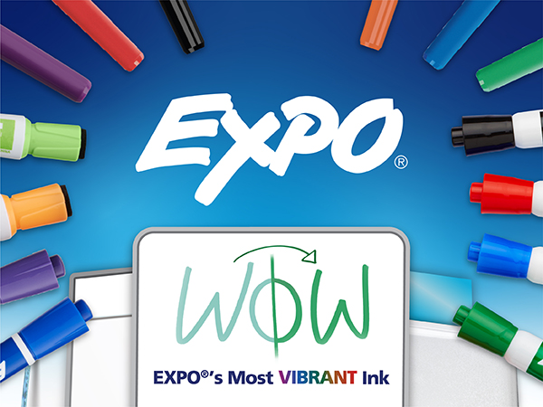 EXPO Dry Erase Markers, Low Odor Ink, Assorted Colors, Fine Tip, 12 Count - Back to School, Teacher, Classroom, Office Supplies