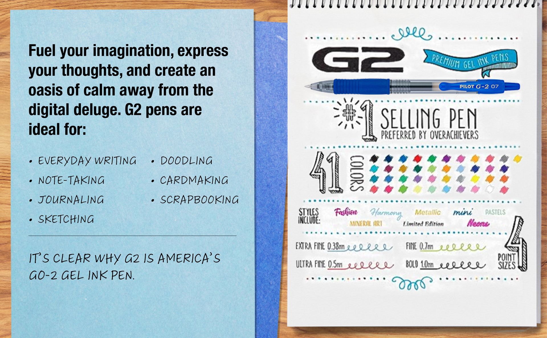 Pilot G2 Premium Gel Roller Pen, Retractable and Refillable, Fine Point 0.7 mm, Black Ink, 36 Count