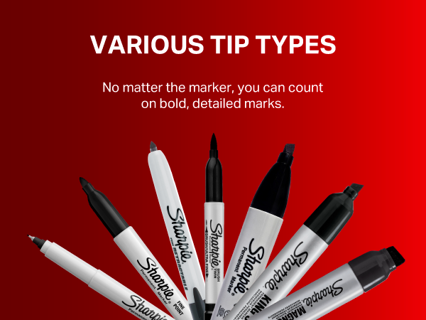 Sharpie Twin Tip Permanent Markers, Fine and Ultra Fine, Black, 12 Count