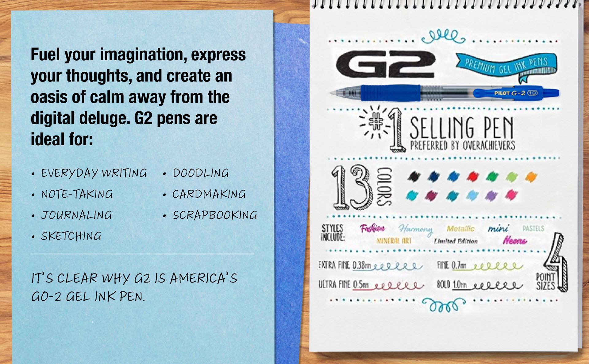 PILOT G2 Premium Gel Pens, Bold Point 1.0mm, Red Ink, 12-Pack