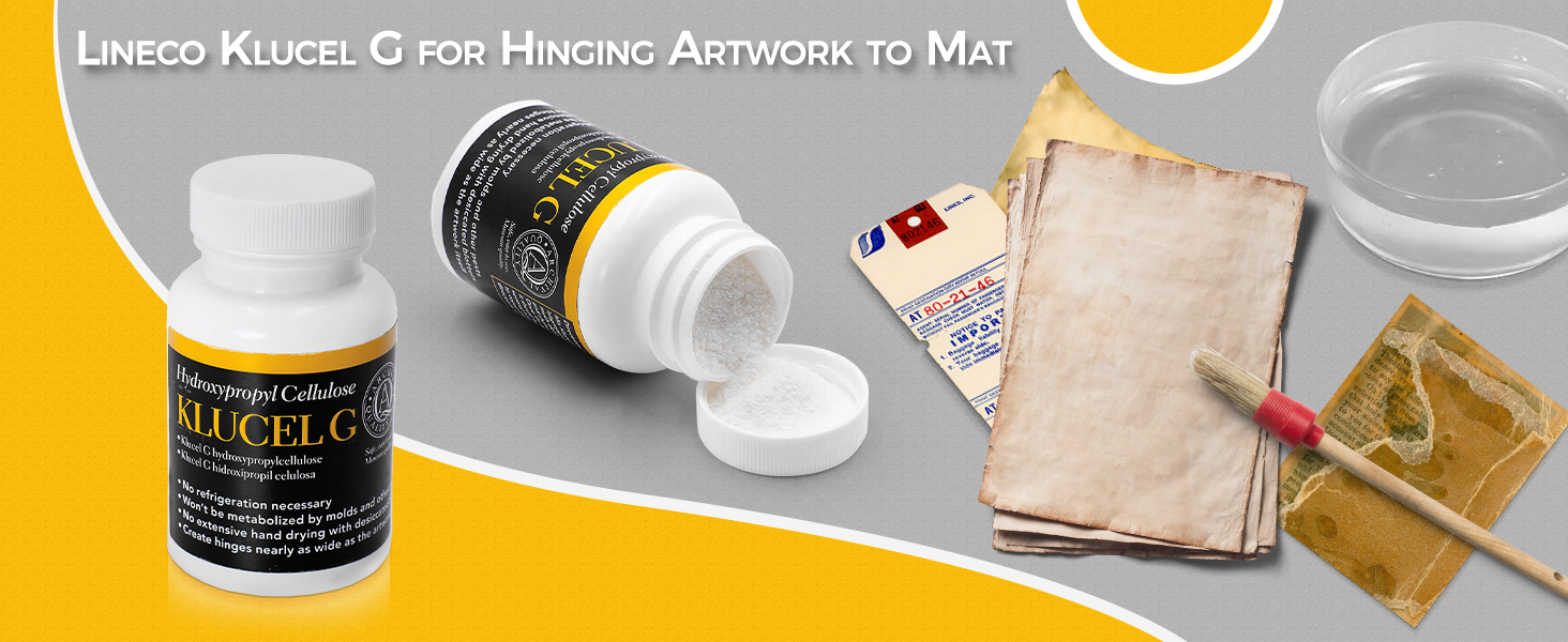 Lineco Klucel G, 2 oz, Used for Hinging Artwork to Mat