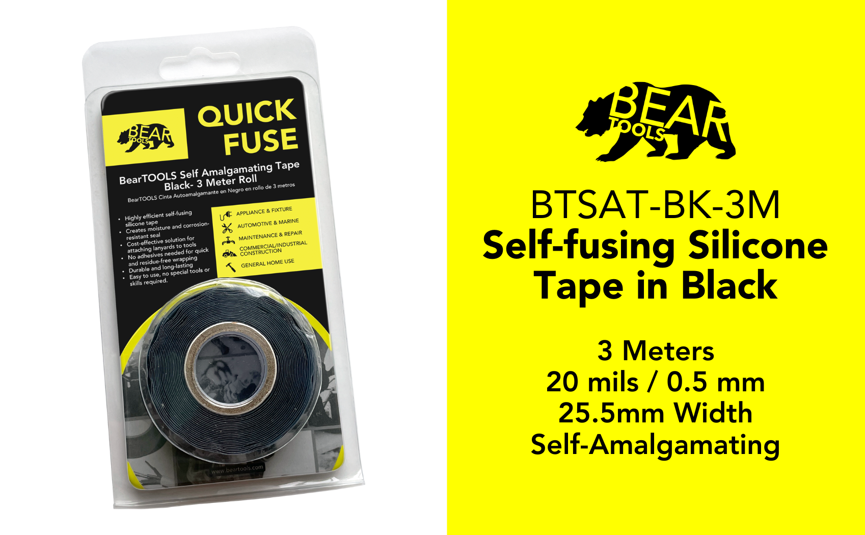BearTOOLS Self-Fusing Silicone Tape
