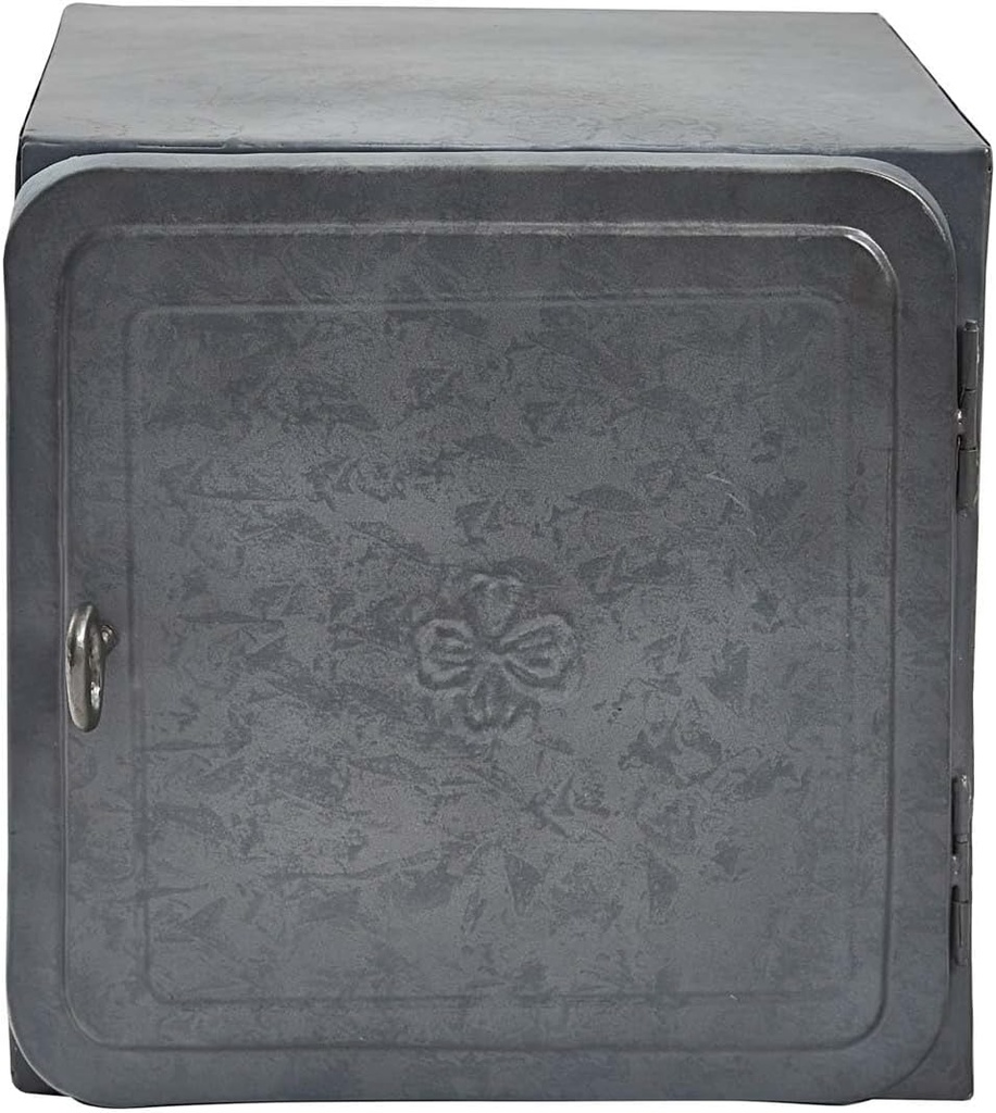 BLACK FOREST DECOR Rustic Metal Breadbox