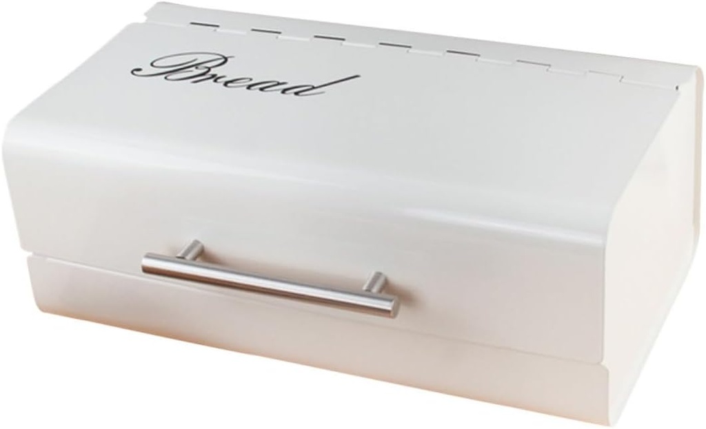 Galvanized Iron Large Bread Box Storage Box for Kitchen Snacks Fruit Airtight