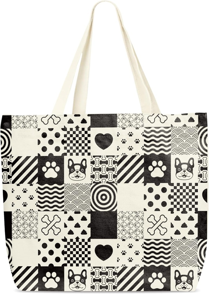 Dog Themed Canvas Bag