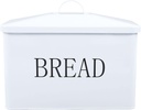 Large Capacity Small Bread Box, Durable Metal, Compact Design, and Nonslip Base