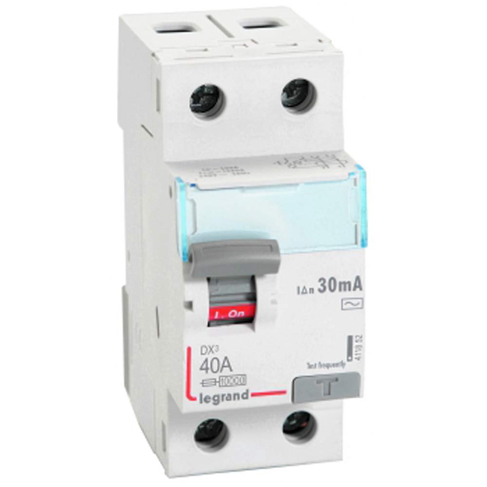 Legrand DX3 2 Pole 240 V Nominal Rating 40 A RCCB (Weiß)