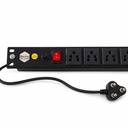 Bectro 6 Socket Extension Board und Surge Protector Power Strip