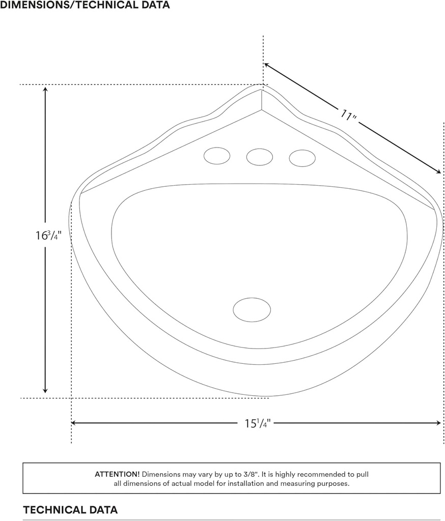 Small Corner Wall Hung Sink