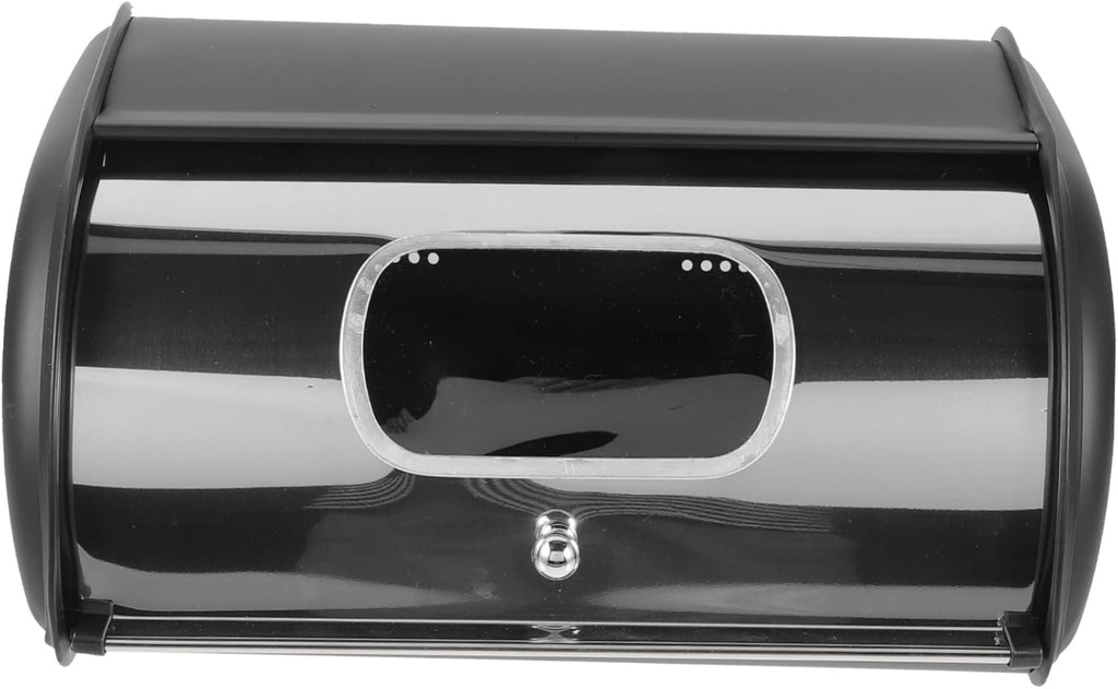 Stainless Steel Bread Box with Wide Base Multi Function Bread Container for Kitchen Counter Snacks and More