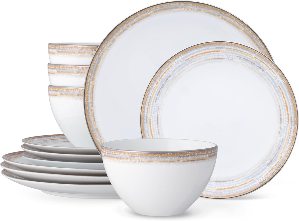 Noritake Raylan 12-Piece Dinnerware Set, Service for 4