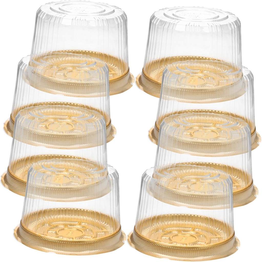20pcs Cake Boxes Cake Slice Containers Lids for Parties Bakeries Home Use