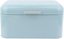 Large Bread Box,Iron Bread Box with Lid,Metal Bread Storage Bin,Bread Keeper Container,Bread Containers Storage,Modern Solid Color Retro Style,for Kitchen Counter (B)