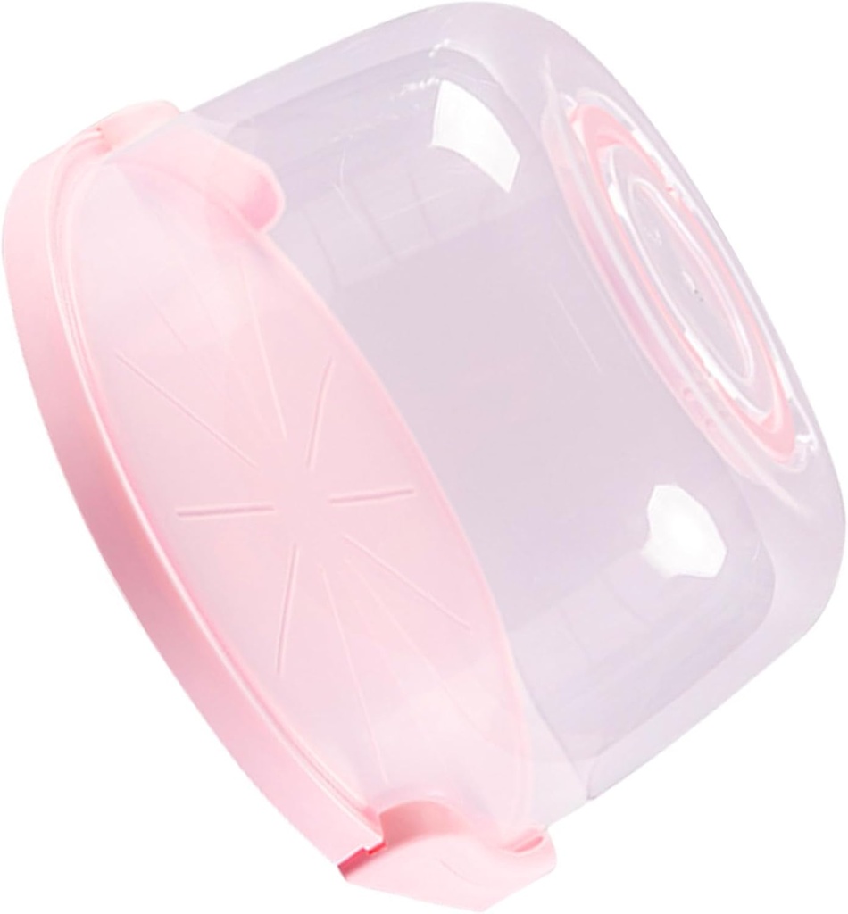 Transparency Cake Storage Box with Handle for Baking Snacks Bread Proof Food Container for Kitchen Countertops
