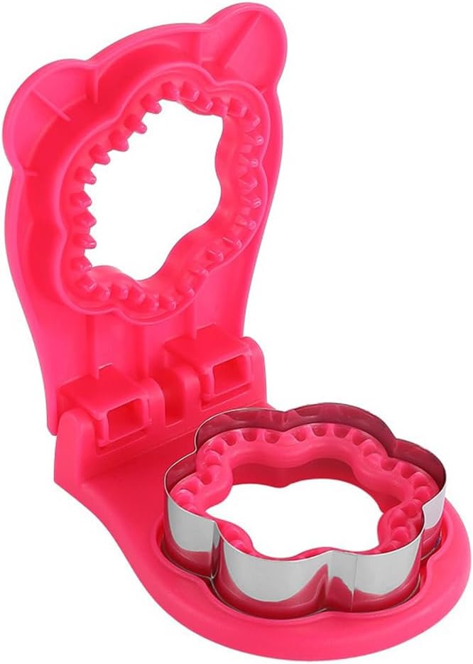 Sandwich Cutter, Flower Shaped, Red