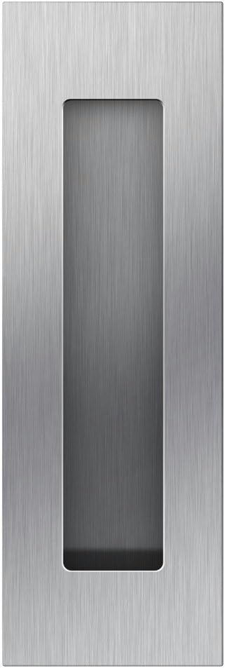 Flush Pull 6“ Rectangular-Satin Brushed, Free of Sharp Edge