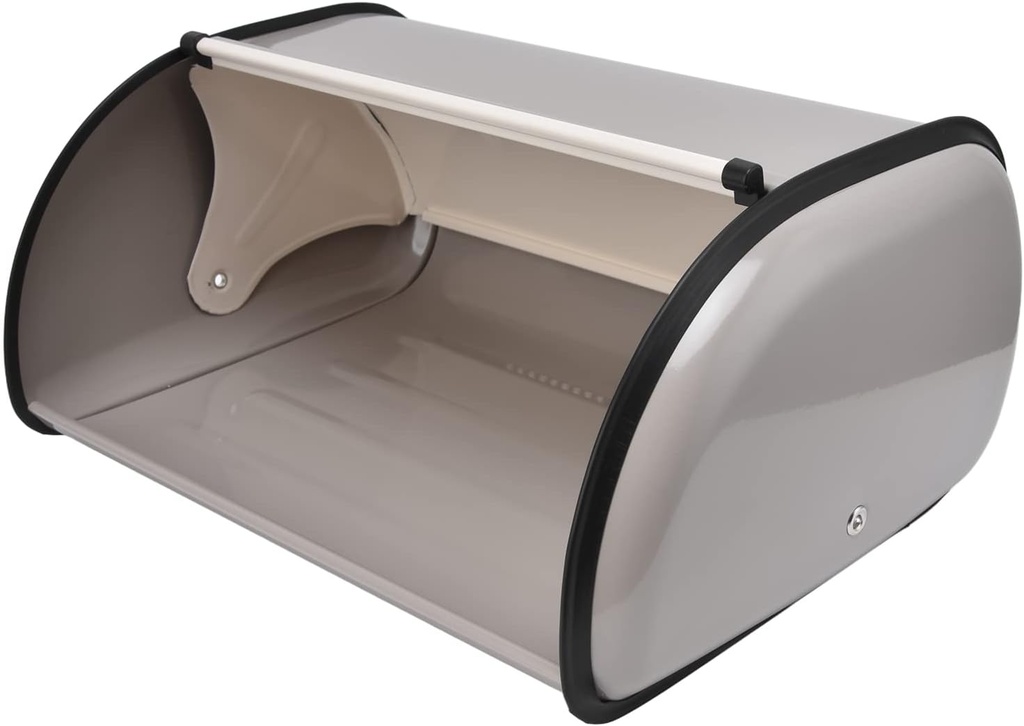 Bread Box, Bread Container Large Capacity Roll Top Door Bread Holder Bread Box For Kitchen Countertop For Household Bakery