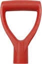 Shovel Handle Replacement, D Grip PVC Spade Handle for Garden & Snow Tools, 1.35" Inner Diameter, Universal Fit for Digging & Raking (1 Pack)