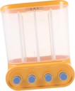 Wall Mounted Grain Dispenser Reusable Rice Storage Container for Pantry Organization Lightweight Sealed Design for Freshness Efficient Compartment Holder
