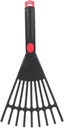 IMIKEYA Garden Hand Rake Small Yard Rake Plastic Leaf Rake for Hand with Comfortable Handle