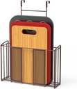 Simple Houseware Over Cabinet Door Organizer, Mesh Bronze