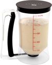 Pancake Batter Dispenser Baking Tool for Cupcakes, Crepes, Waffles, Muffins, Funnel Cake, Griddle Breakfast Accessory