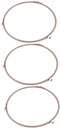 Cabilock Microwave Turntable Ring Support Roller 3pcs Round Glass Tray Holder for Microwave Ovens Sturdy and Easy to Install Compatible Models