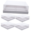 STOBAZA 5pcs Cookie Boxes Storage for Treats Biscuit Container Cupcake Box Muffins Bakery