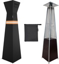 Pyramid Torch Patio Heater Cover with Zipper,Storage Bag and Reflective Strip,Heavy Duty 420D Waterproof Dust-proof Windproof UV-Resistant Outdoor Standing Heater Cover,Black,90"H x 23"L x 23"W