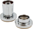 Stone Harbor Hardware Flanges for Economy Shower Rod, Adjustable, ABS Chrome, Polished Chrome