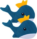 Hot Tub Scum Absorber Whale - 2 Pack Oil Absorbing Hot Tub Floating Sponge Cleaner Absorber, Keeps Water Clear, Reusable Pool Scum Absorber Hot Tub Spa Accessories