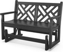 POLYWOOD® Chippendale 48" Glider in Black