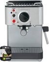 Cuisinart CBC-200SA Stainless Steel Manual Espresso Maker Bundle with 2 YR CPS Enhanced Protection Pack