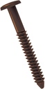 Ekena Millwork LVSL0006FB 3" Lifetime Vinyl Shutter-Lok's (6/Bag), Federal Brown