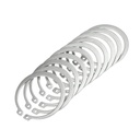 uxcell 65mm External Circlips C-Clip Retaining Shaft Snap Rings 304 Stainless Steel 10pcs