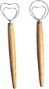 2pcs Manual Butter Churner Egg Whisk Household Egg Mixer Multi-function Sauce Whisk Reusable Accessory for Daily Use