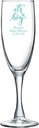 Personalized Color Printed Champagne Flute - It's a Boy - Robins Egg Blue - 72 pack