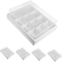 Mikinona 5pcs Cupcake Carriers Handle Cupcake Boxes Small Cake Containers Packaging Break-resistant Boxes