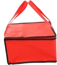 Cabilock 2Pcs Insulated Food Bags Thermal Carrier for Takeout Pizza and Cake Portable Lunch Handbag with Strong Bearing Capacity and Material Red