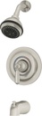Symmons 4702-STN-1.5-TRM Allura Single Handle 3-Spray Tub and Shower Faucet Trim in Satin Nickel - 1.5 GPM (Valve Not Included)