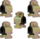 Rubber Cushion Strut Clamp 3/4" NOM (7/8" OD) for Mounting Copper Piping, PEX Pipe, CVPC Tubing to Strut Channels [5 Pack]