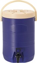 Stainless Steel Beverage Dispenser Insulated Container with Faucet Cooler with Drink Dispensers Cold and Hot Drink Dispenser for Milk Tea, Juice, Coffee 4.49 Gal Capacity (Blue)