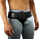 Everyday Medical Inguinal Hernia Support Belt for Men I Fits Left or Right Side I Post Surgery Men and Womens Hernia Support Truss for Inguinal, Groin Hernias I Adjustable Waist Strap I Black, S/M