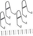 4pcs Ceramic Plate Display Stand Metal Plate Rack Vintage Kitchen Decor Stands for Display