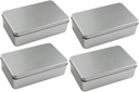4pcs Design Cookie Jar Airtight Lids Storage Boxes Tinplate Cookie Containers