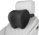 Crofy 2-Pack Car Neck Pillow, Softness Car Headrest Pillow for Driving with Adjustable Strap, 100% Memory Foam and Breathable Removable Cover, Comfortable Ergonomic Design, 4.7 Inches Thick