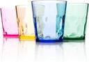 Generic Set of 6 Crystal Pink Glasses, 5