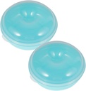 2pcs Airtight Bread Box Bread Storage Container Lid Modern Saver Bagel and