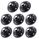 PlusRoc 8 Pack Anti-Rust Wheels Stainless Steel Self Adhesive Caster Wheels for Mop Bucket, Kitchen Appliance Rollers Sliders, Load Capacity 28LBS Per Wheel for Furniture